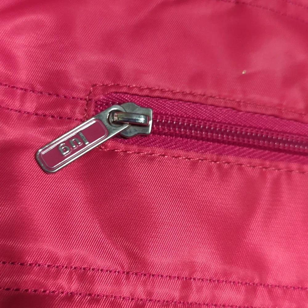 LUG PINK RASPBERRY LARGE CABLE CAR SHOULDER BAG PURSE TOTE - Picture 4 of 15